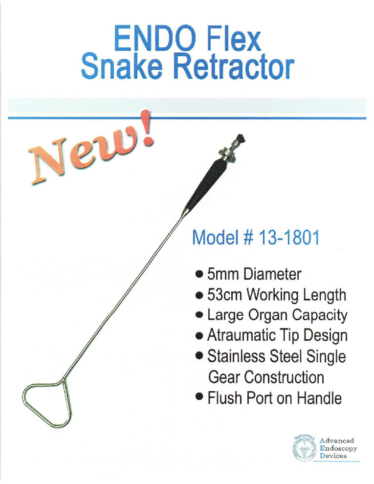 thumbnail of Endo Flex Snake Retractor Sell Sheet Advanced Endoscopy Devices