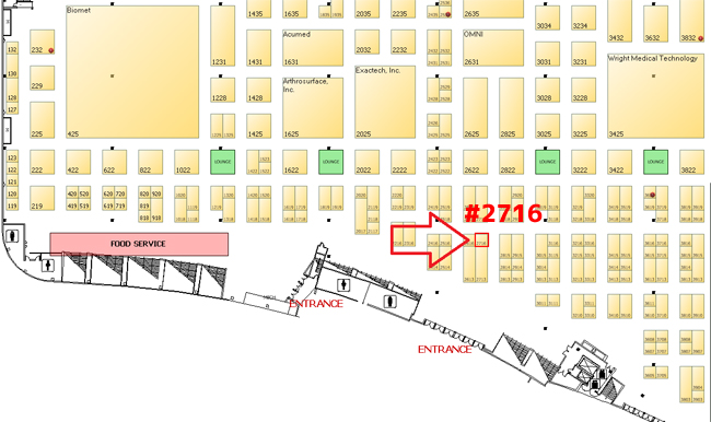 AAOS Booth Map Advanced Endoscopy Devices