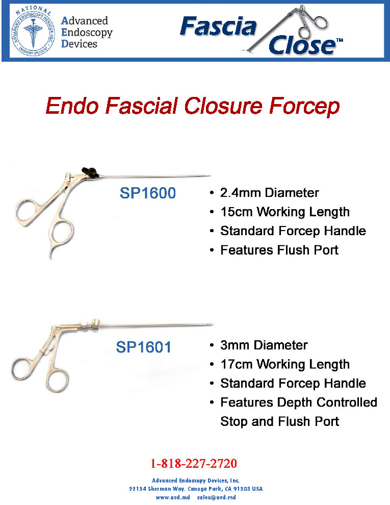 thumbnail of Fascia Close Forcep Sell Sheet