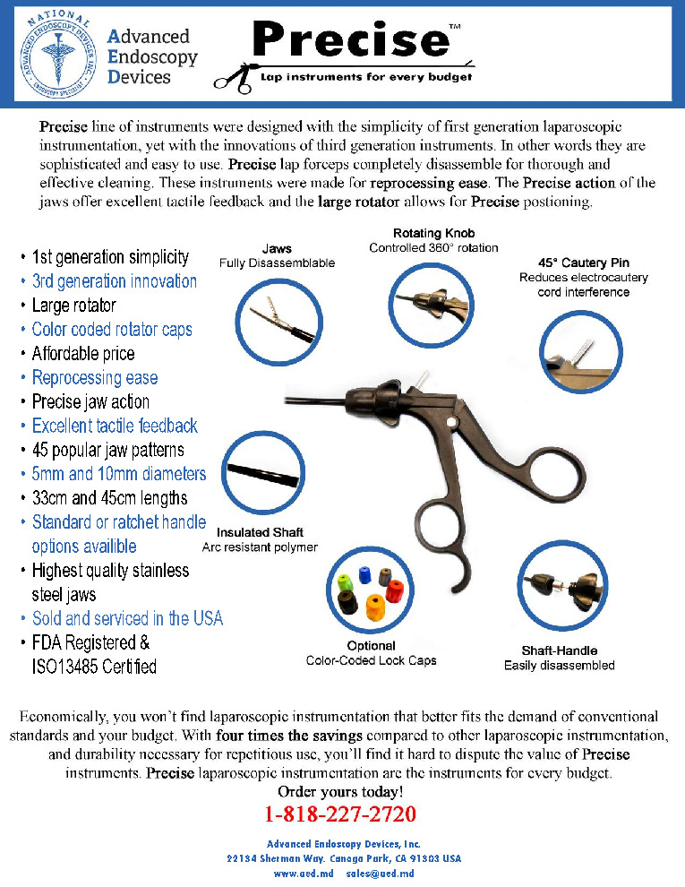 thumbnail of Precise Laparoscopy Forceps Sell Sheet