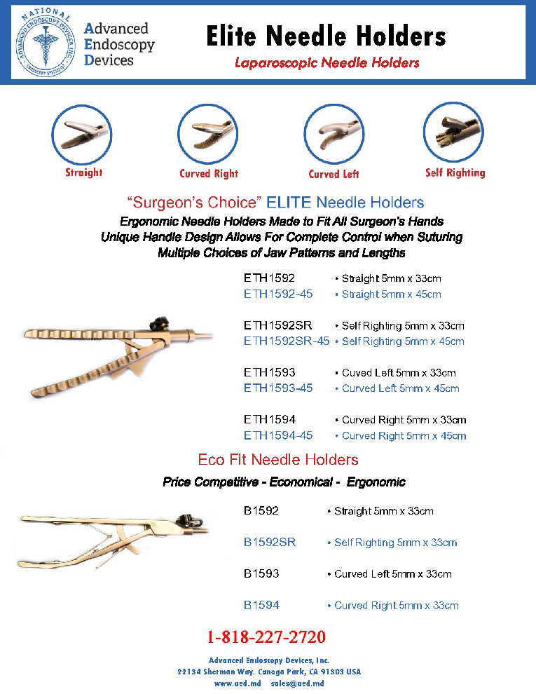 thumbnail of Elite Needle Holders Promo Sheet Advanced Endoscopy Devices