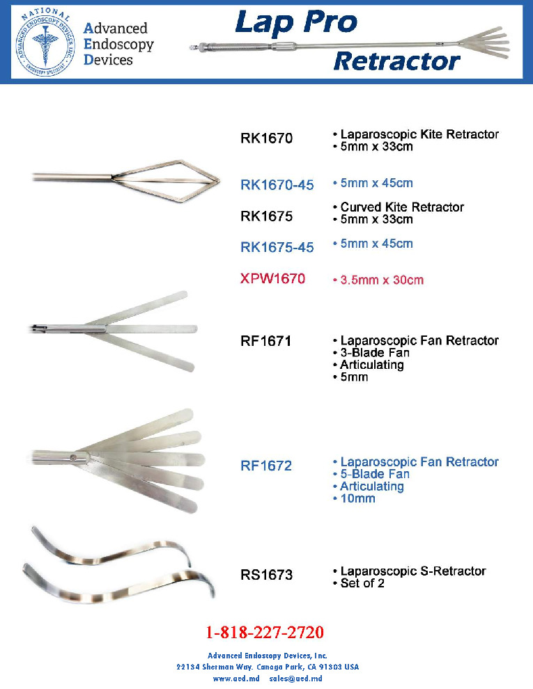 thumbnail of Lap Pro Kite Retractor, Kite Retractor, S Retractor Advanced Endoscopy Devices