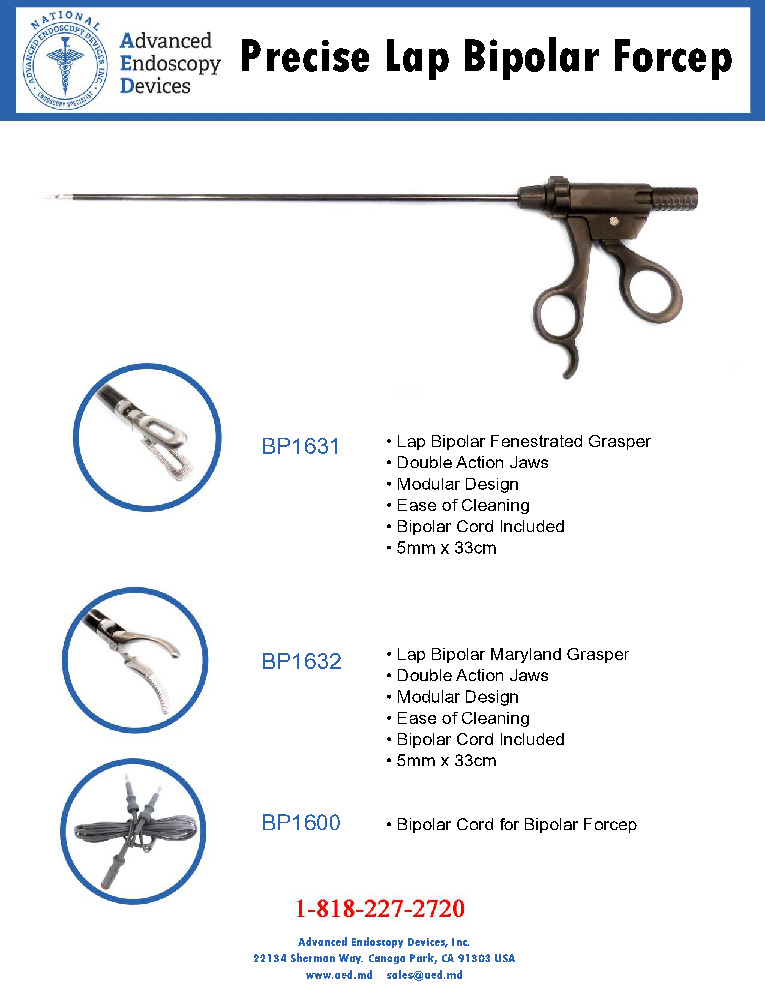 thumbnail of Precise Lap Bipolar Forcep Promo Sheet Advanced Endoscopy Devices