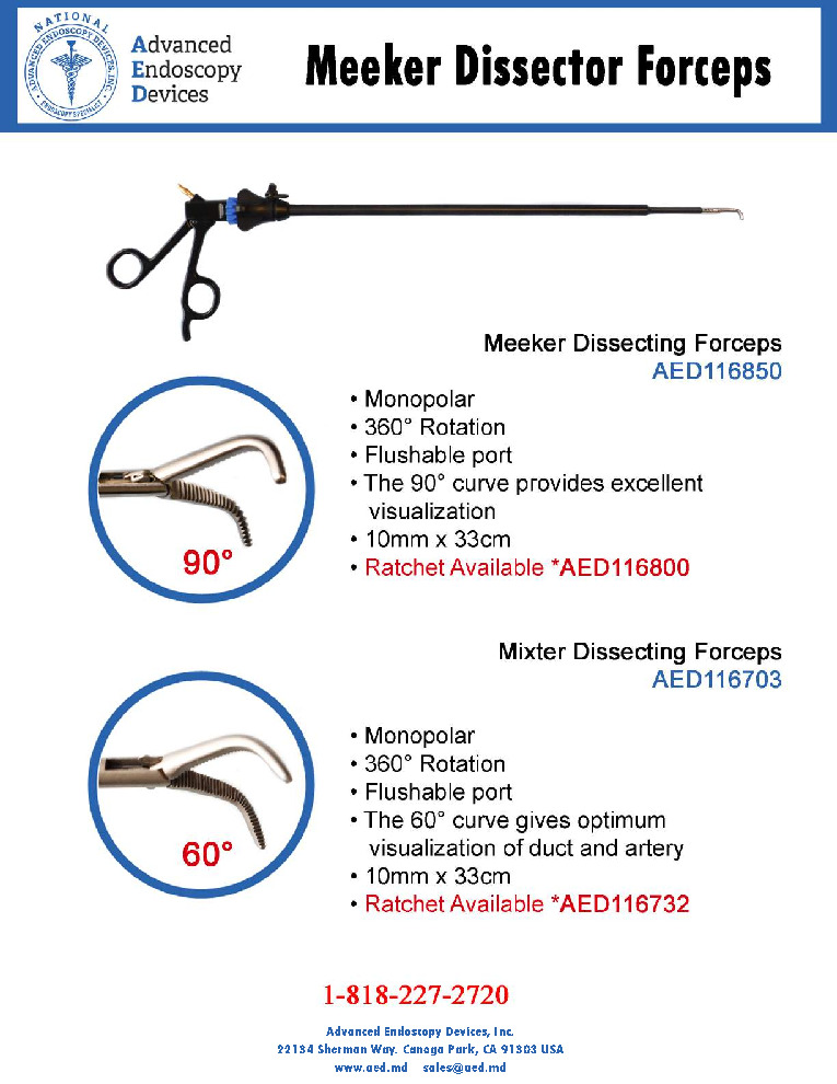 thumbnail of Meeker Dissector Forceps Promo Sheet Advanced Endoscopy Devices