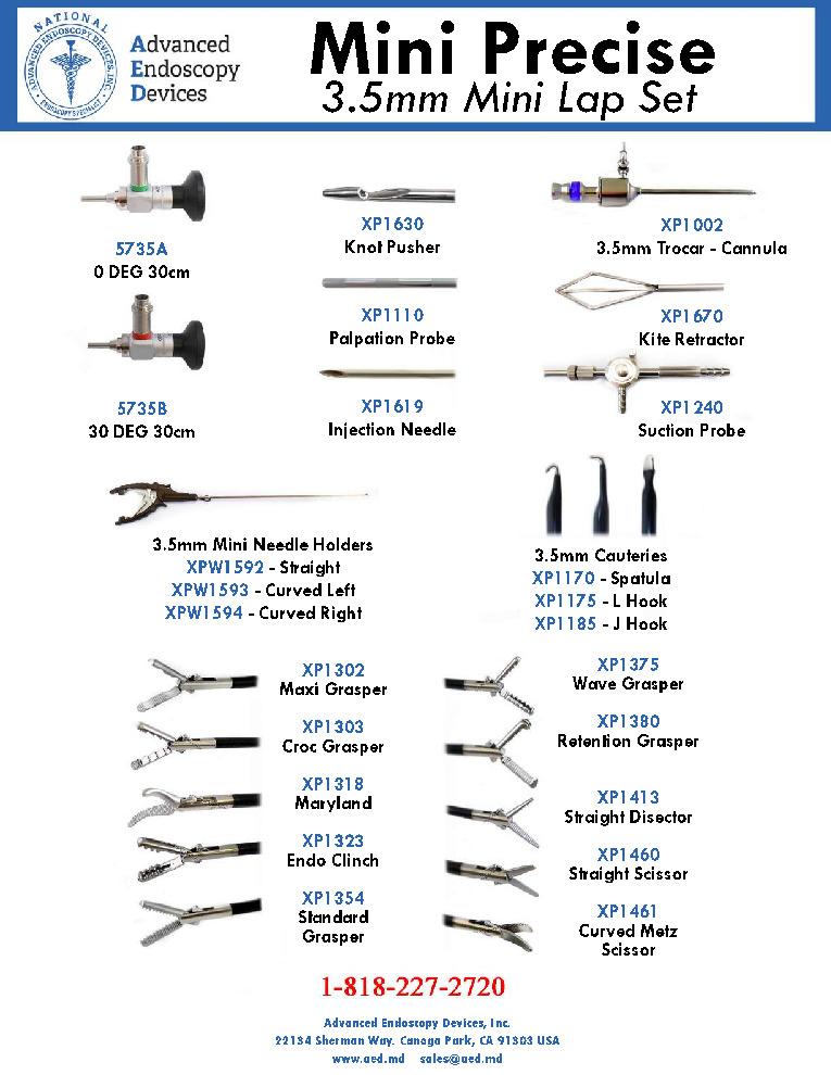 thumbnail of mini-precise-laparoscopic-instruments-promo-sheet-advanced-endoscopy-devices