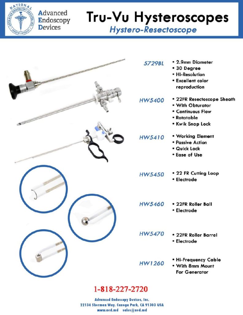 thumbnail of Tru-Vu Hystero Resectoscope Promo Sheet Advanced Endoscopy Devices