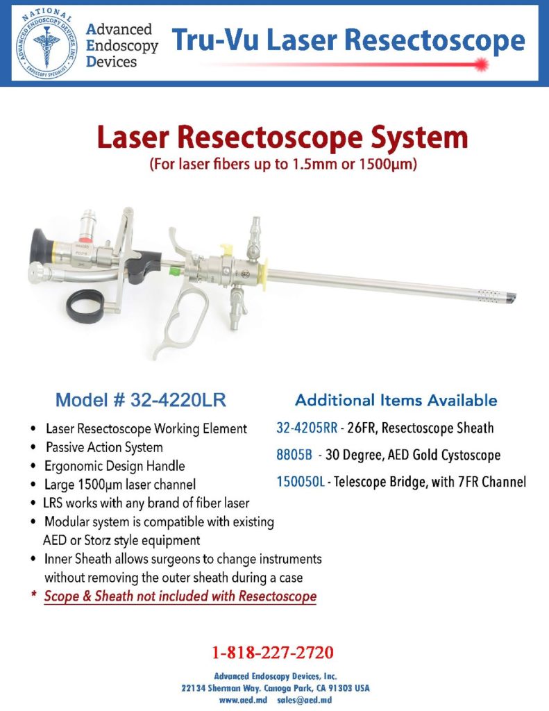 thumbnail of Tru-Vu Laser Resectoscope Promo Sheet Advanced Endoscopy Devices