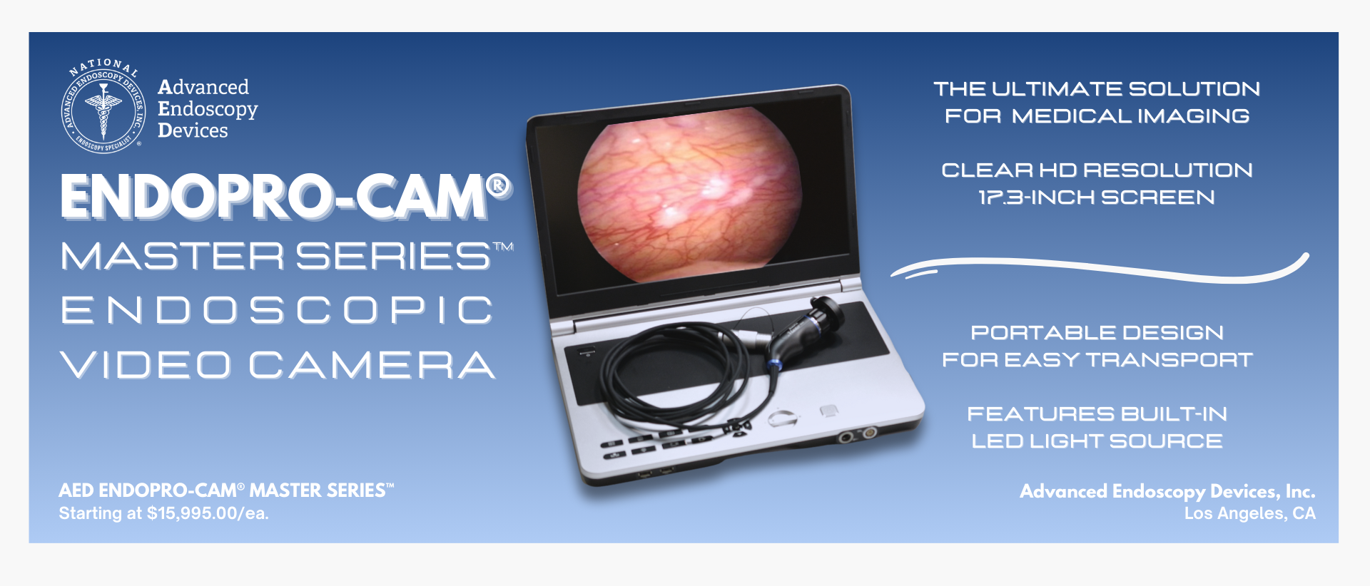 Feature of The Month: AED EndoPro-Cam Master Series Endoscopic Video Camera