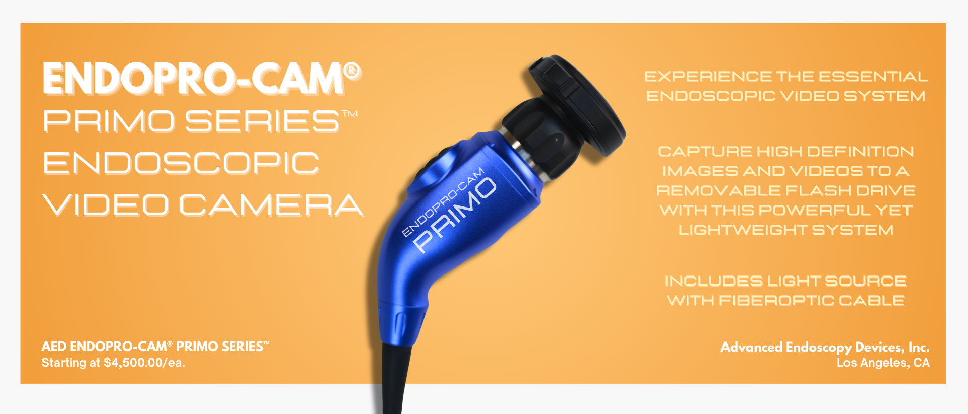 Feature of The Month: AED EndoPro-Cam Primo Series Endoscopic Video Camera