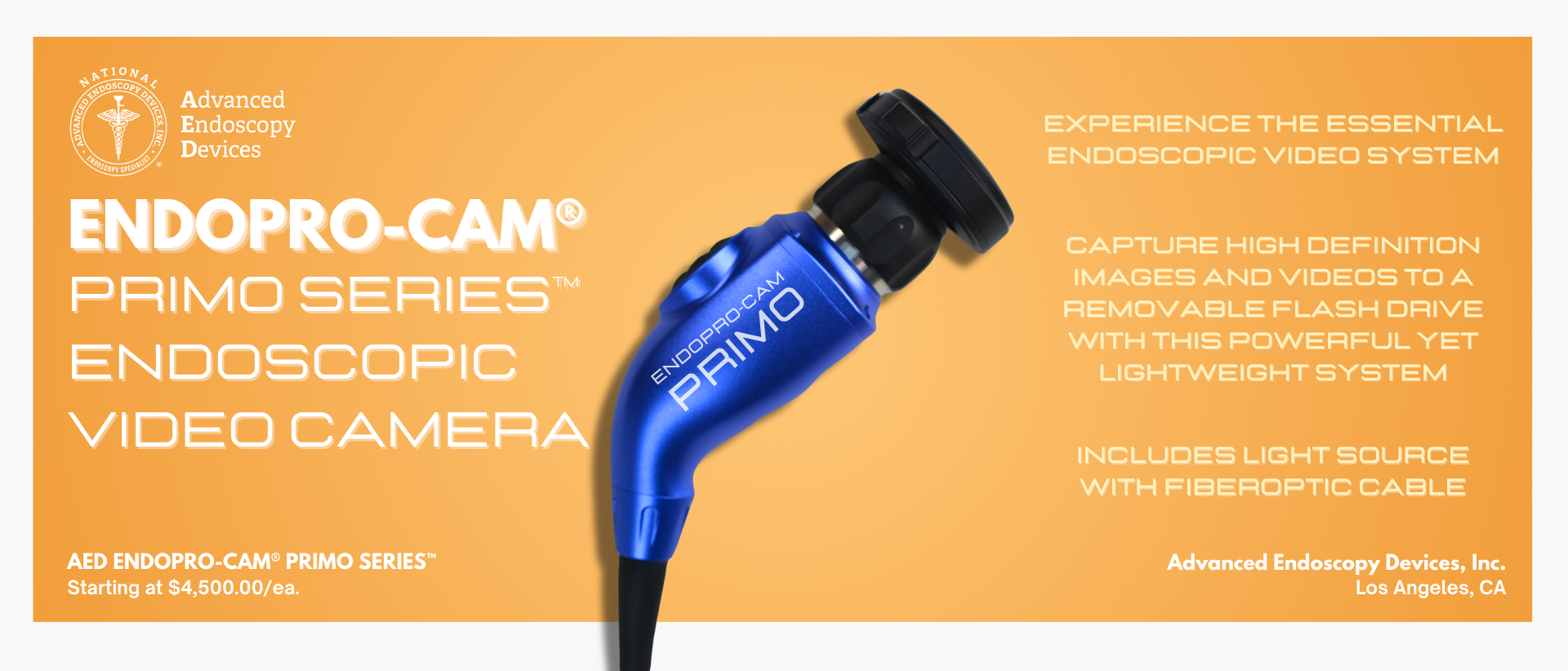 Feature of The Month: AED EndoPro-Cam Primo Series Endoscopic Video Camera