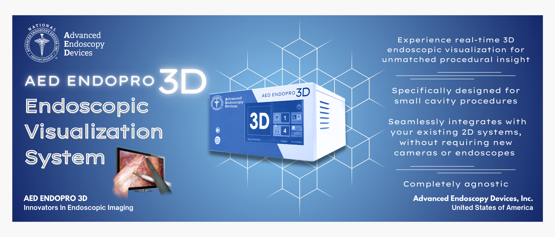 Feature of The Month: AED EndoPro MDTK 3D Endoscopic Visualization System