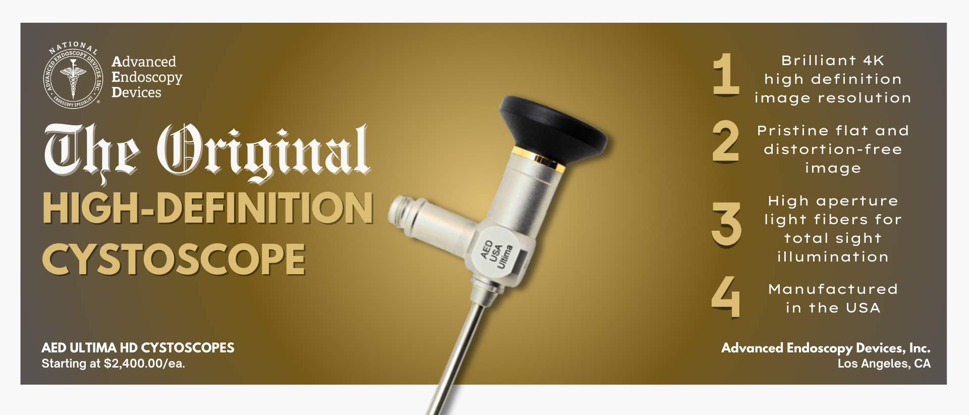 Feature of The Month: The Original AED High Definition Cystoscopes