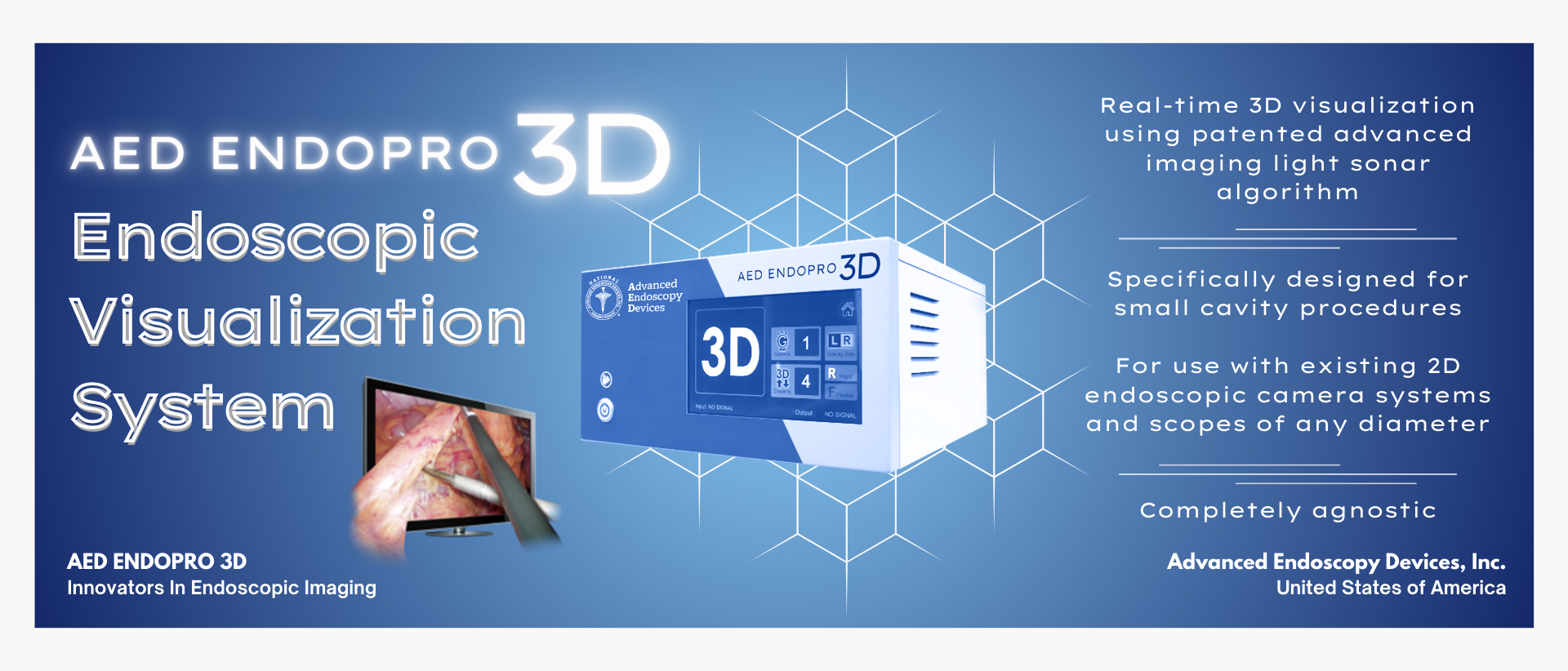 Feature of The Month: AED EndoPro MDTK 3D Endoscopic Visualization System