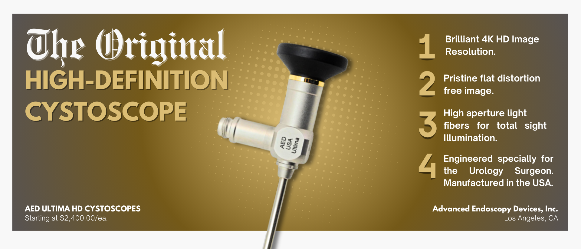 Feature of The Month: The Original AED High Definition Cystoscopes