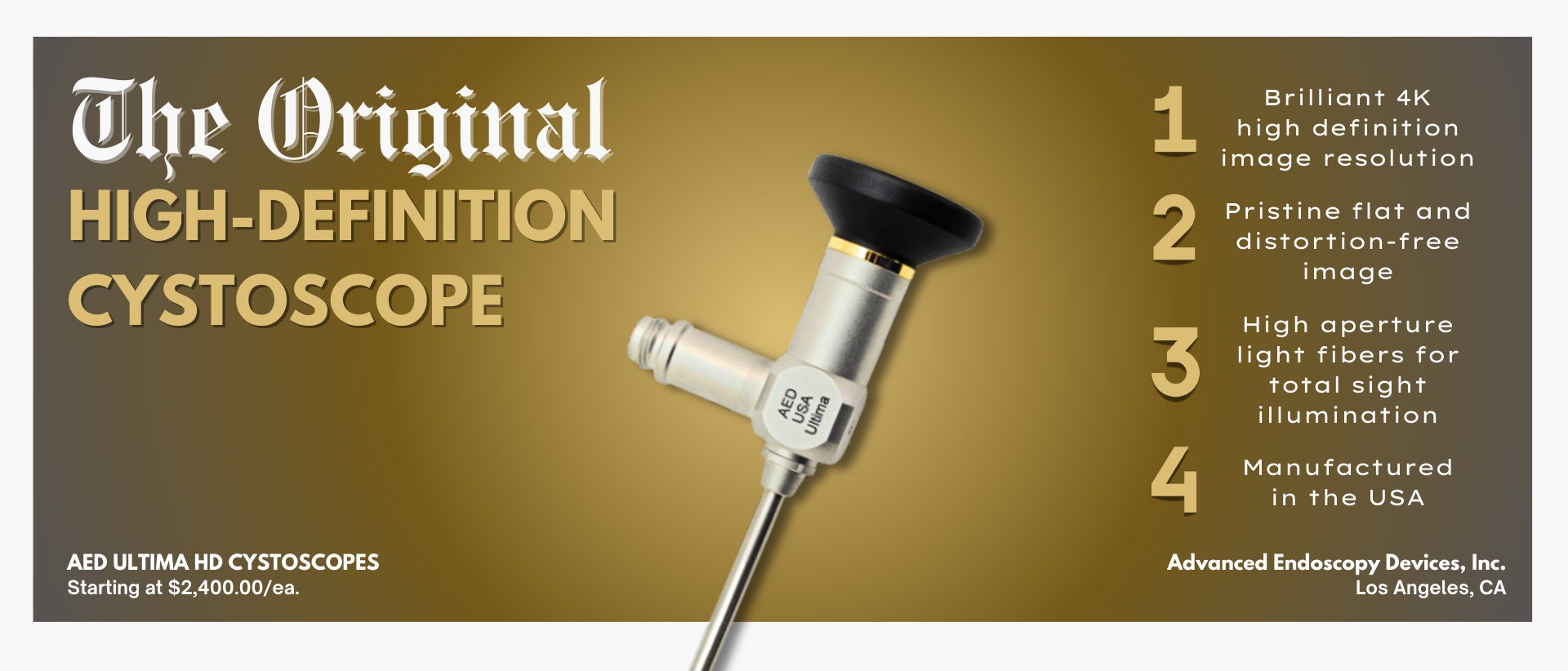 Feature of The Month: The Original AED High Definition Cystoscopes