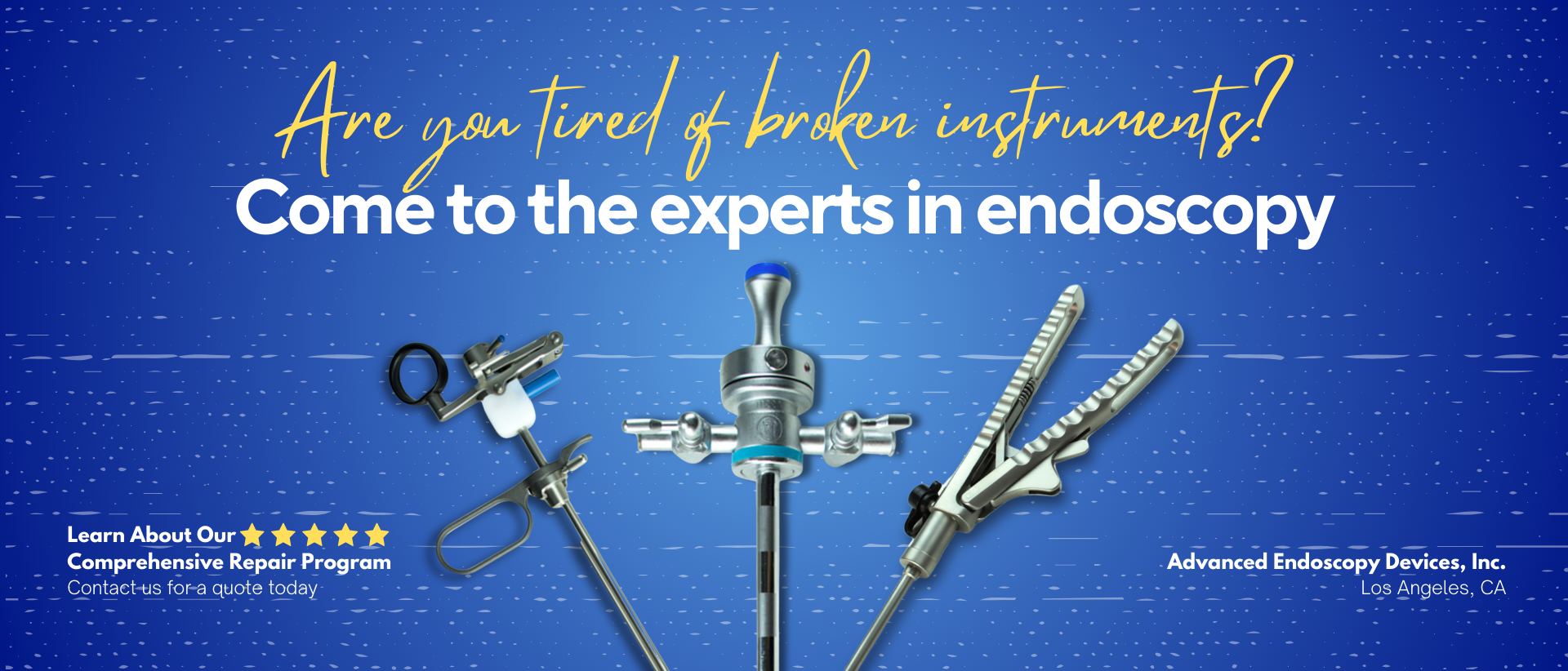 Learn About Our Comprehensive Repair Program for Instruments and Endoscopes – Advanced Endoscopy Devices